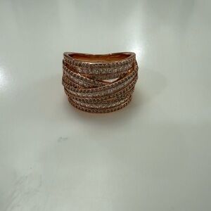 Bomb Party Rose Gold and Silver Women's Ring